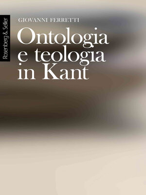 cover image of Ontologia e teologia in Kant